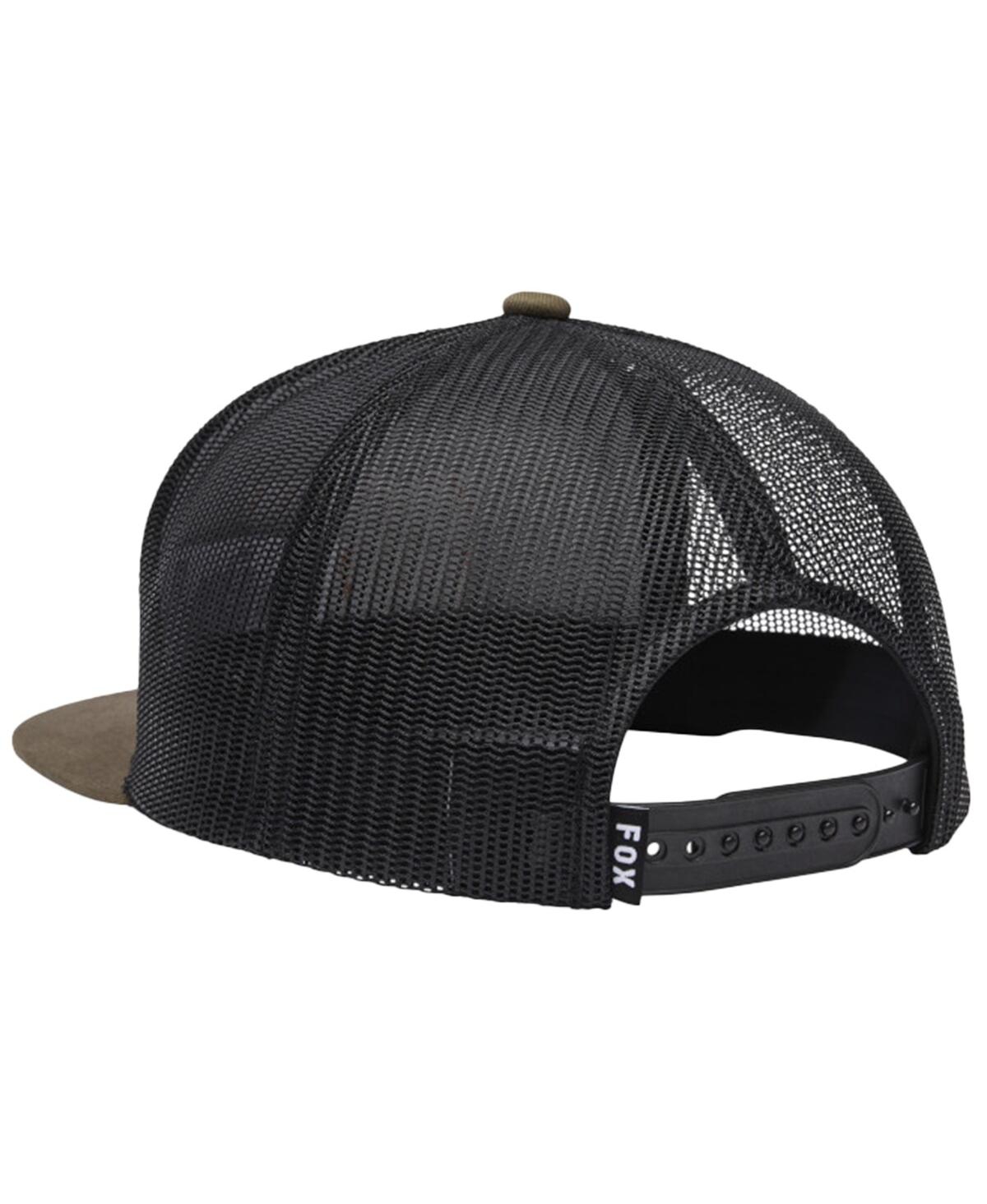 Shop Fox Men's Brown  Racing Winged Trucker Snapback Hat