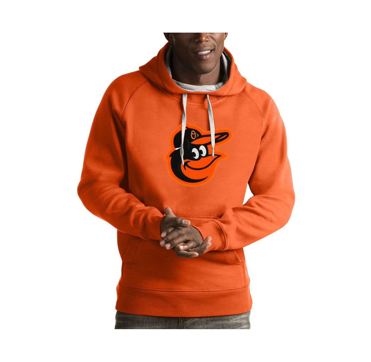 Men's Orange Baltimore Orioles Victory Pullover Hoodie