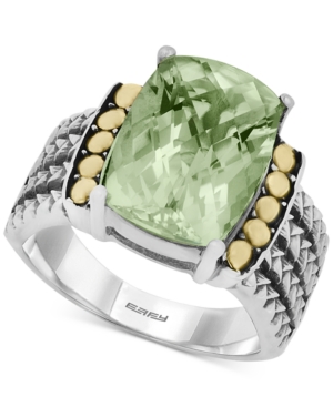 image of Balissima by Effy Green Quartz (5-3/4 ct. t.w.) Ring in 18k Gold and Sterling Silver