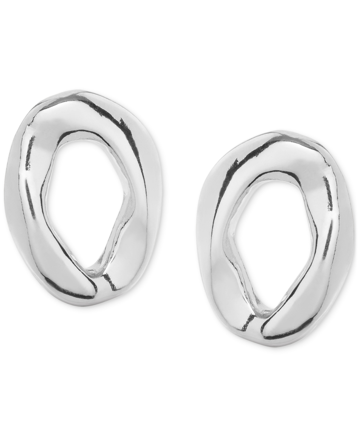 UNOde50 Metal Alloy Oval Shaped Earrings - Gold