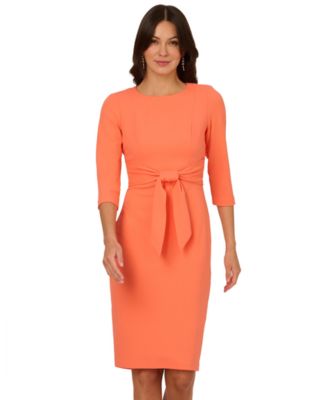Women's Crepe 3/4-Sleeve Sheath Dress