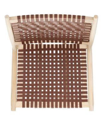 Leather Woven Soleil Accent Chair