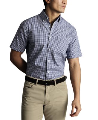 Charles Tyrwhitt - Men's Slim Fit Short Sleeve Wrinkle-Resistant Button-Down Shirt