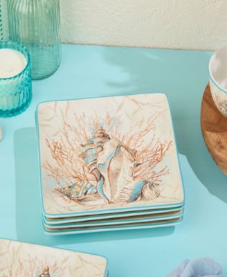 Escape to the Sea 4-Pc. Dinner Plates, Service For 4
