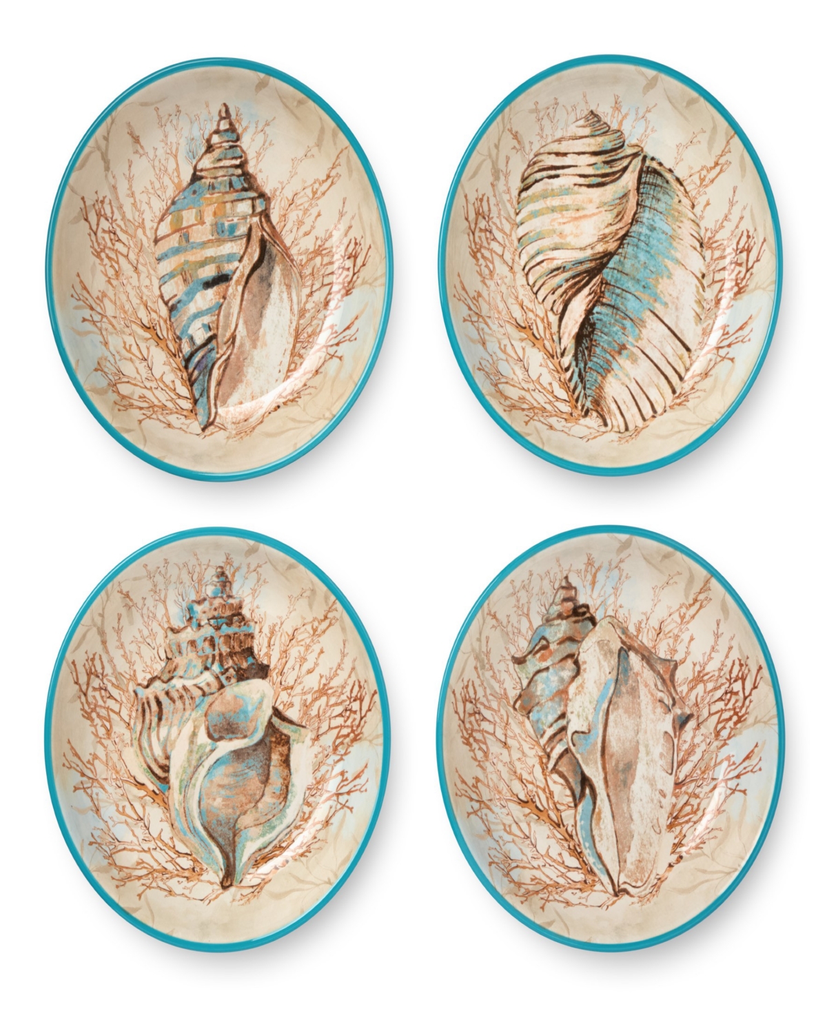 Escape to the Sea Soup Bowls, Set of 4 - Miscellaneous