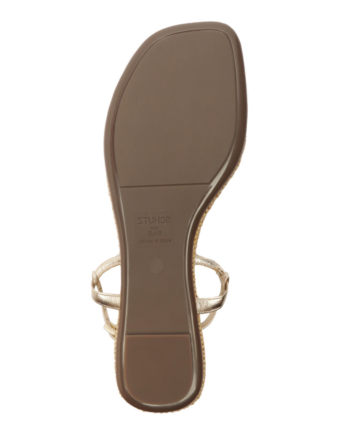 SCHUTZ WOMEN'S ELSHA ROUND TOE FLAT SANDALS 