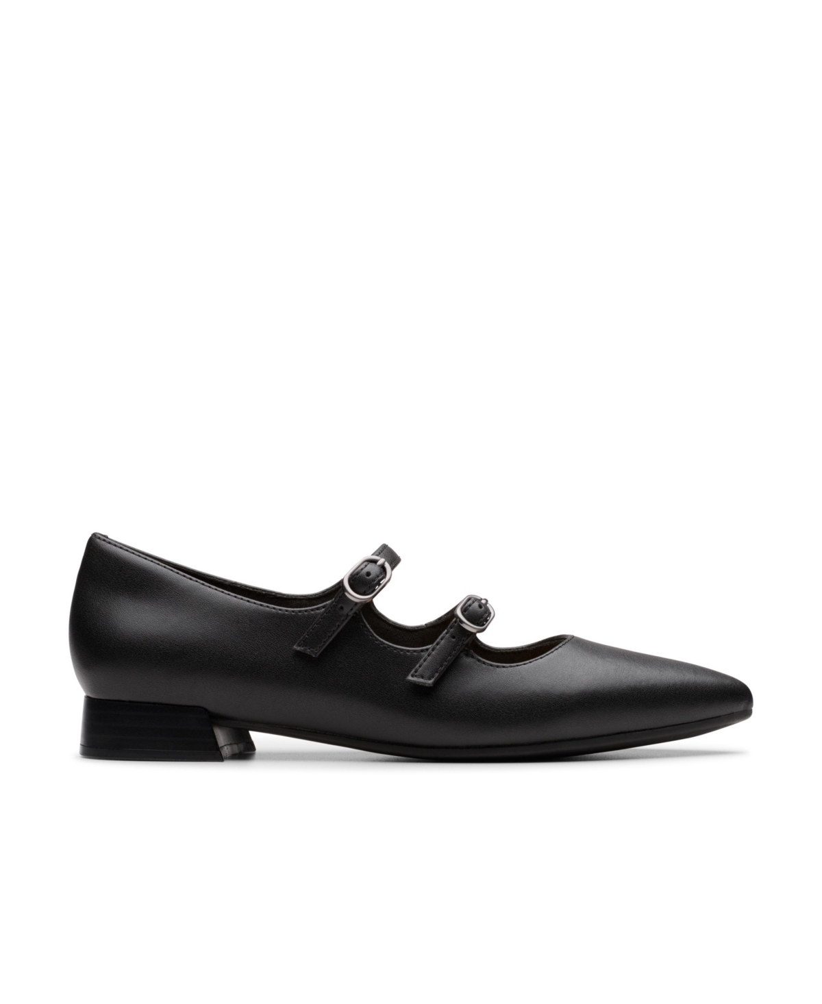 Shop Clarks Women's Natalyn Lane Mary Jane Ballet Shoes In Black Leather