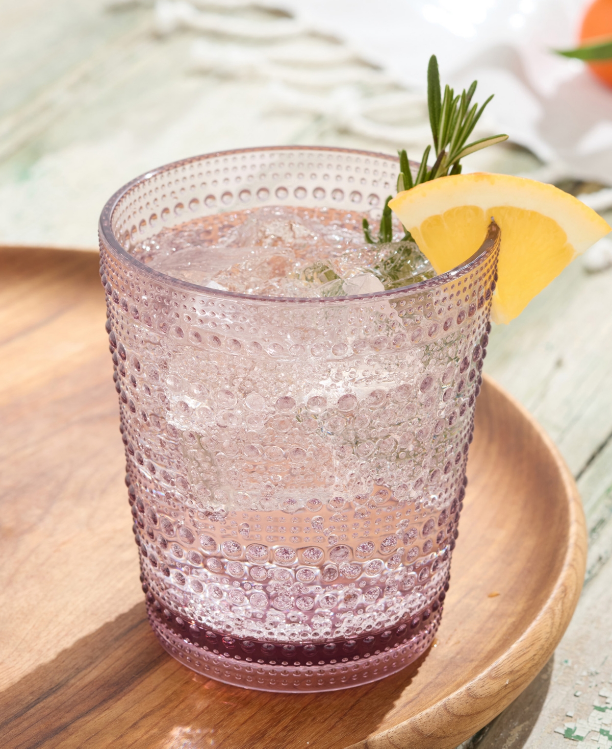 Certified International Santa Fe Acrylic Double Old Fashioned Glasses, Set Of 6 In Plum