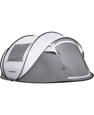 Camping Instant Tent, 4 Person Pop Up Tent, Water Resistant, for Hiking and Outdoor, Portable Tent with Carry Bag, for 3 Seasons