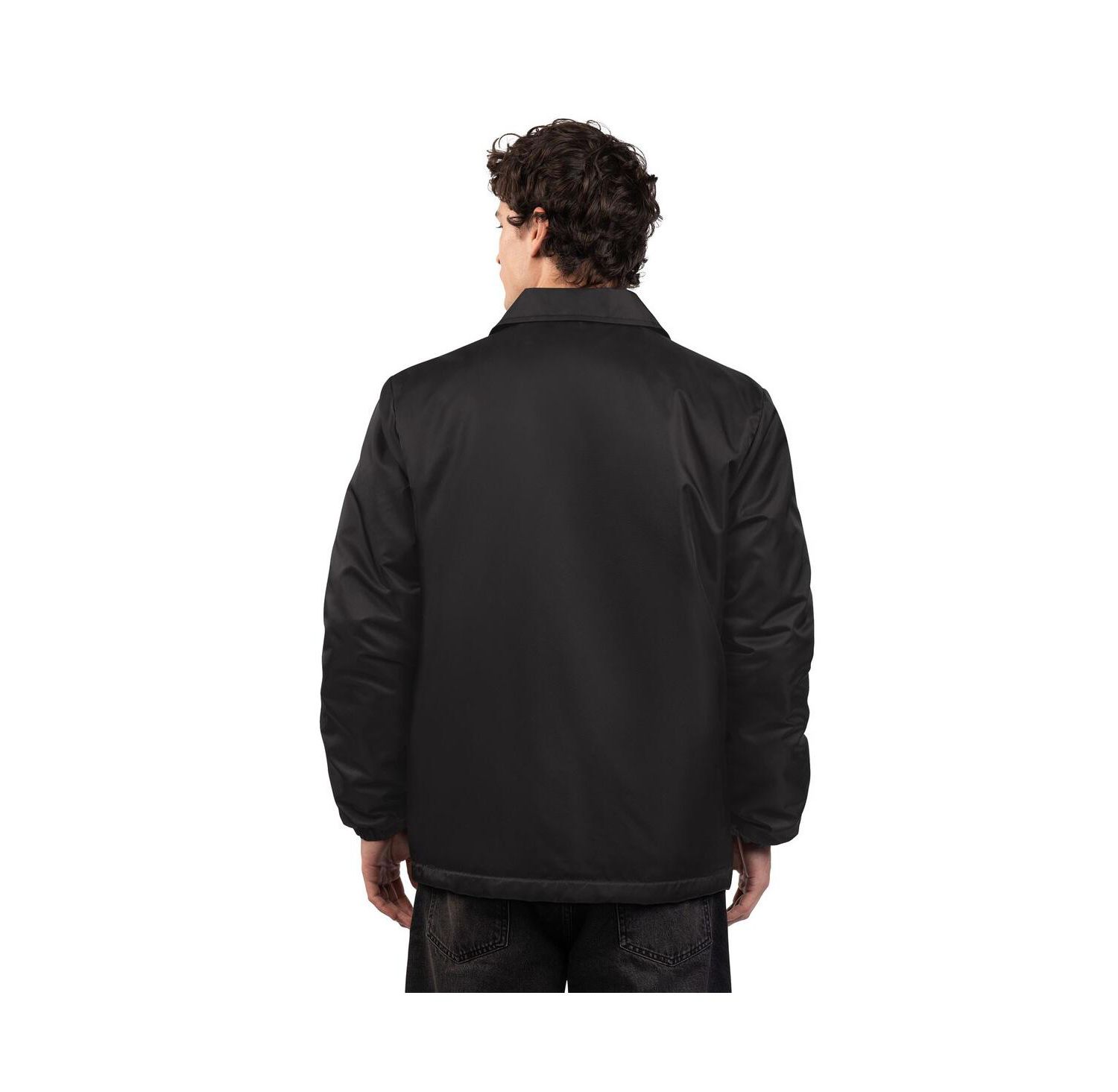 Men's Black New York Yankees Full-Snap Coaches Jacket