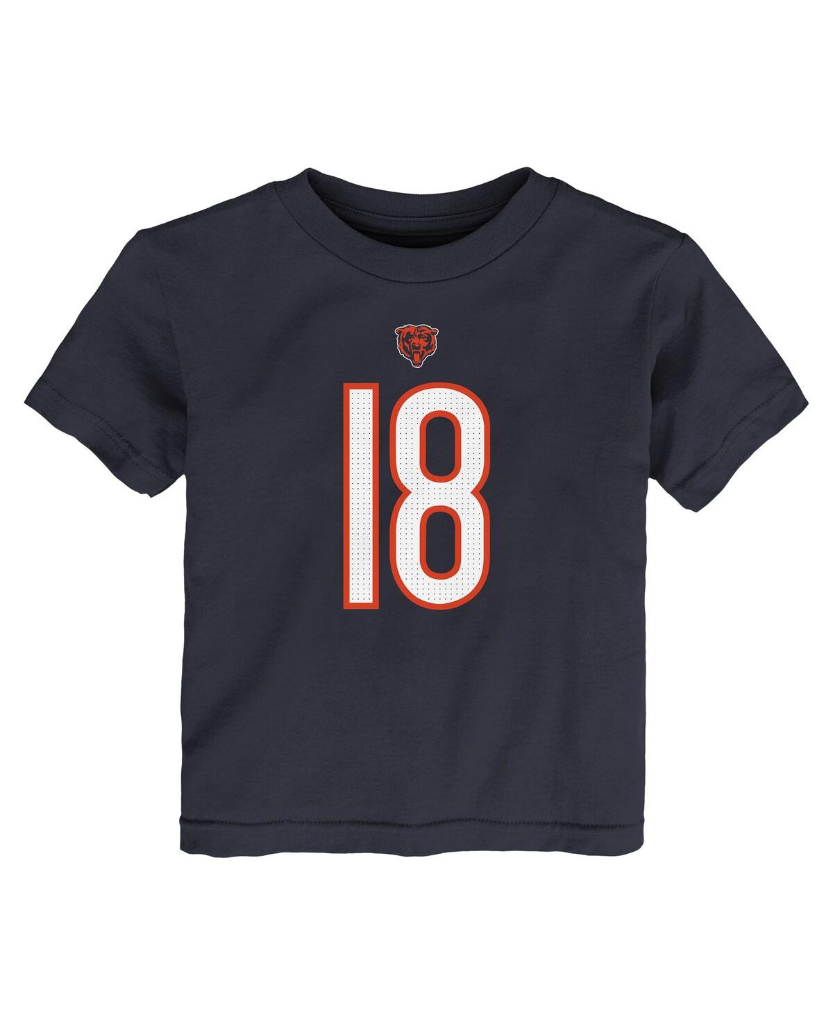 Nike Toddler Caleb Williams Navy Chicago Bears Player Name Number T-shirt In Navy