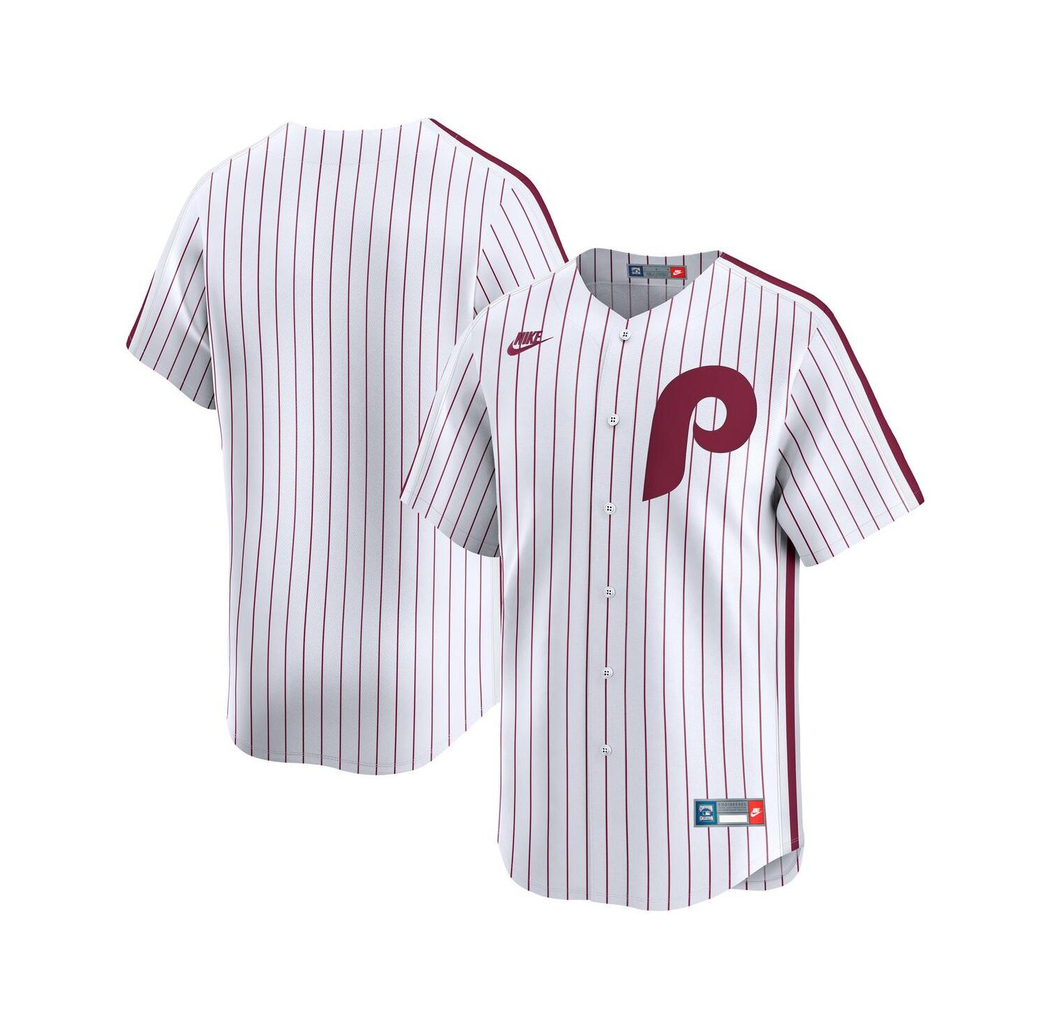 Men's White Philadelphia Phillies Throwback Cooperstown Collection Limited Jersey