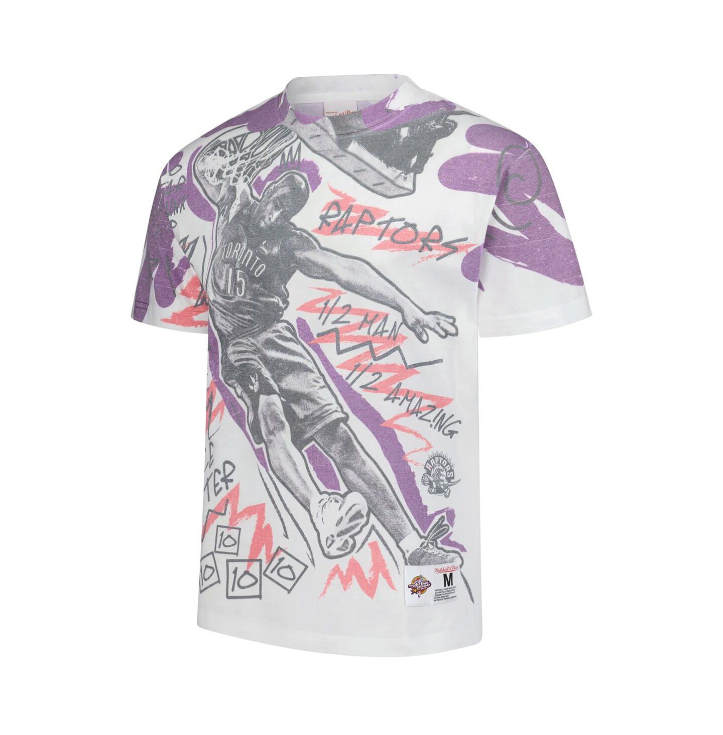 Мужская футболка Mitchell & Ness Vince Carter White 2000 NBA All-Star Game Showstopper — фото 2