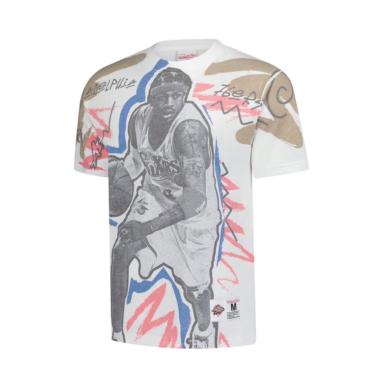 Мужская футболка Mitchell & Ness Allen Iverson White 2000 NBA All-Star Game Showstopper — фото 3