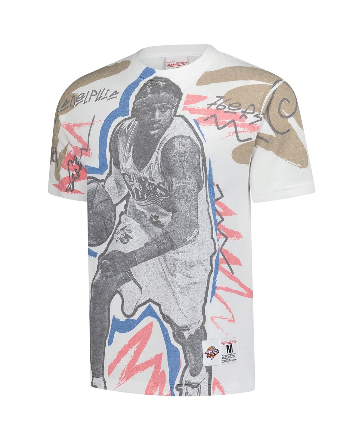 Mitchell & Ness Men's Allen Iverson White 2000 Nba All-star Game Showstopper T-shirt