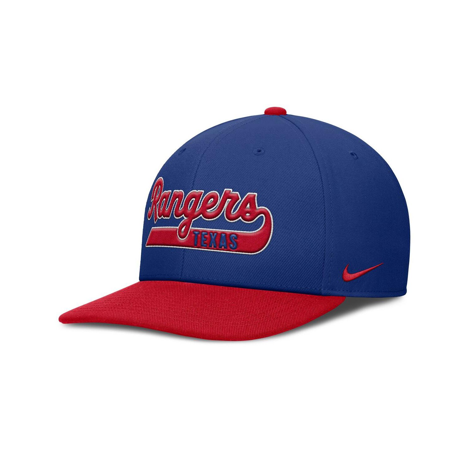 Men's Royal/Red Texas Rangers Pro Performance Snapback Hat