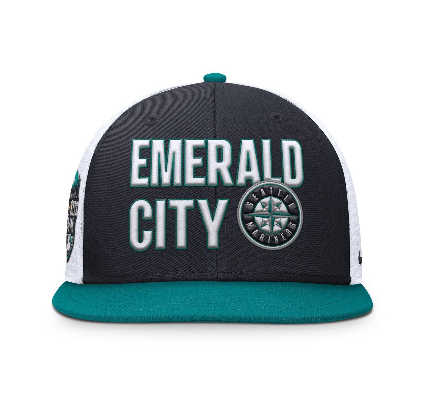 Men's Navy/Aqua Seattle Mariners Pro Trucker Snapback Hat