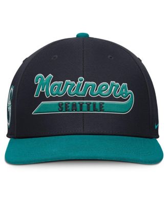 Men's Navy/Aqua Seattle Mariners Pro Performance Snapback Hat