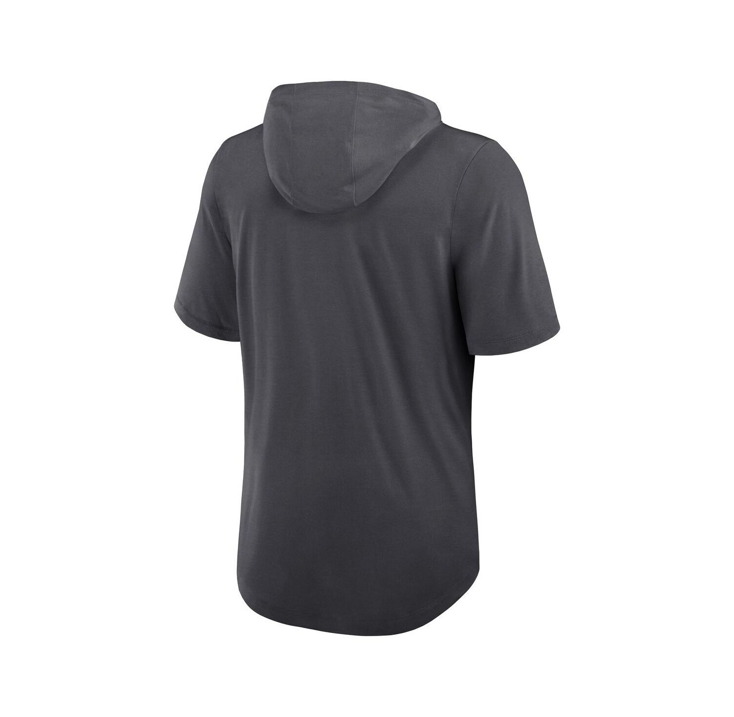 Men's Anthracite Cleveland Browns Tri-Blend Performance Hoodie T-Shirt