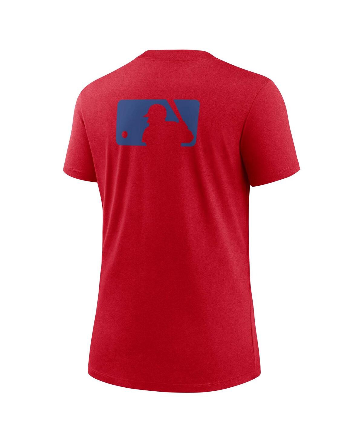 Nike Women's Red Philadelphia Phillies Authentic Collection Early Work Tri-blend T-shirt In Red