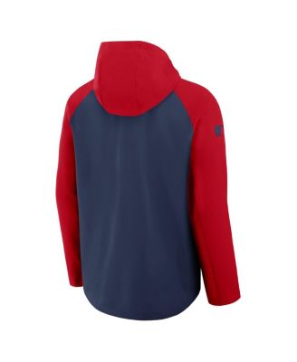 Men's Navy/Red St. Louis Cardinals Authentic Collection Raglan Performance Full-Zip Jacket