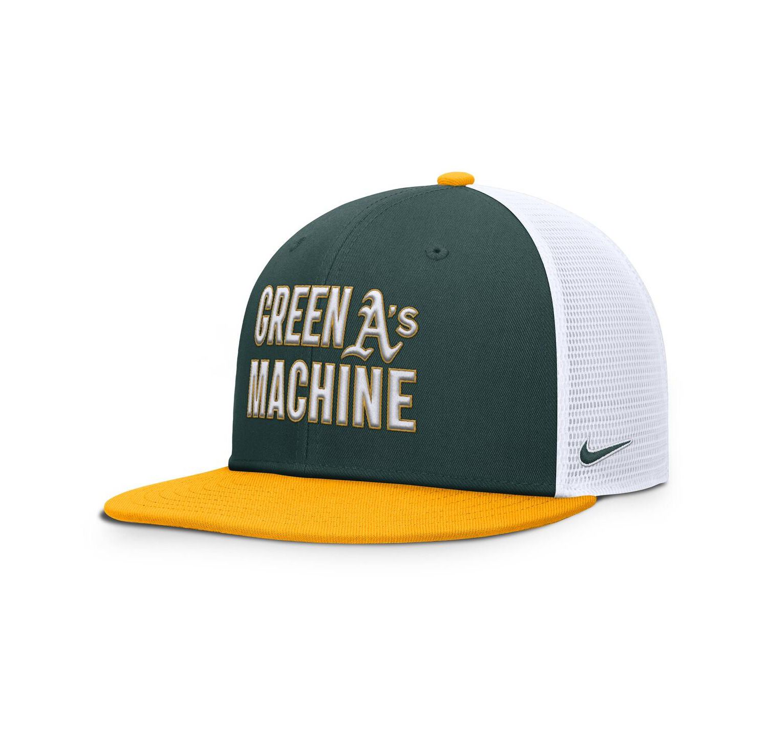 Men's Green/Gold Athletics Pro Trucker Snapback Hat