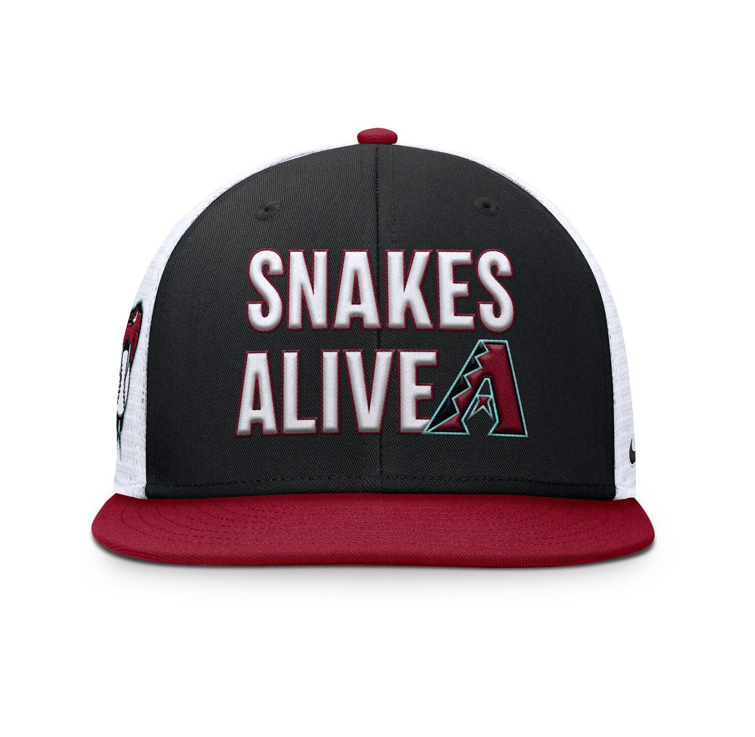 Men's Black/Crimson Arizona Diamondbacks Pro Trucker Snapback Hat