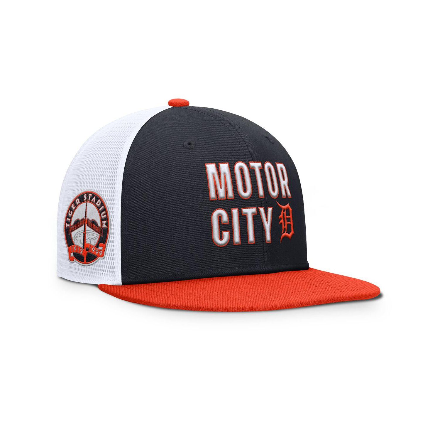Men's Navy/Orange Detroit Tigers Pro Trucker Snapback Hat