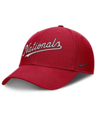 Men's Red Washington Nationals Rise Gaberdine Adjustable Hat