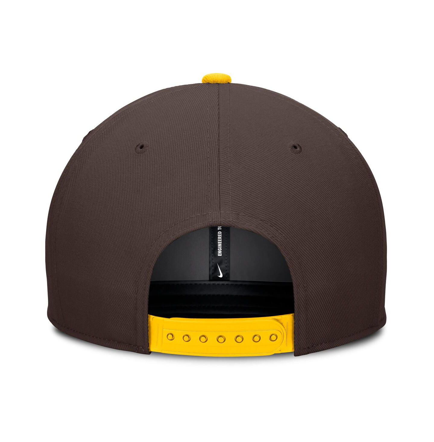 Мужская кепка Nike Brown/Gold San Diego Padres Pro Performance Snapback Hat — фото 3
