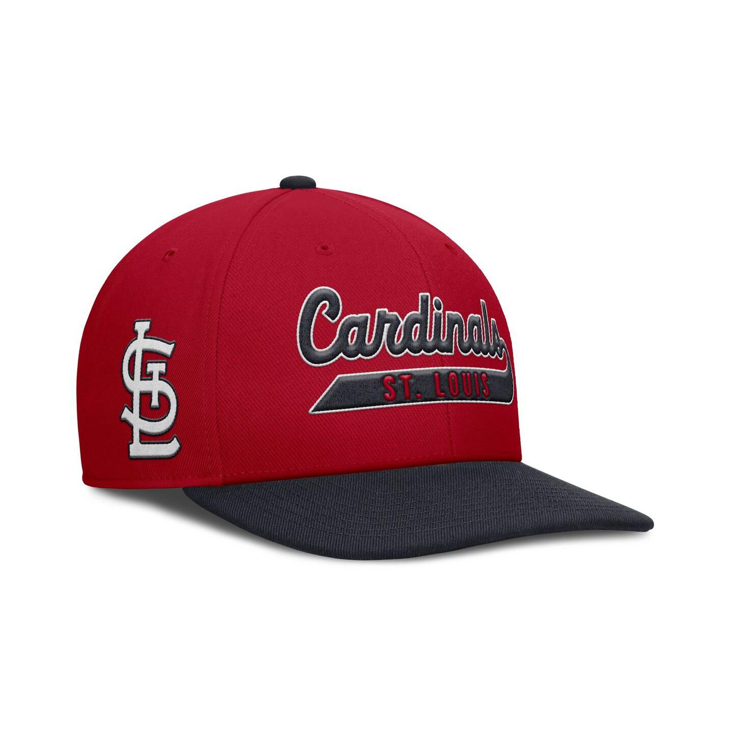 Мужская кепка Nike Red/Navy St. Louis Cardinals Pro Performance Snapback Hat — фото 1