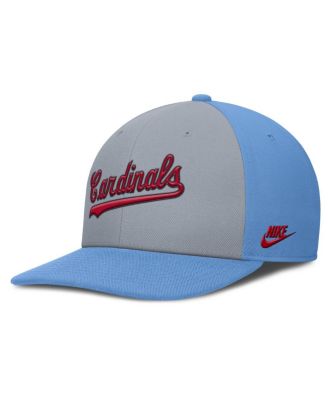 Men's Gray/Light Blue St. Louis Cardinals Pro Performance Snapback Hat