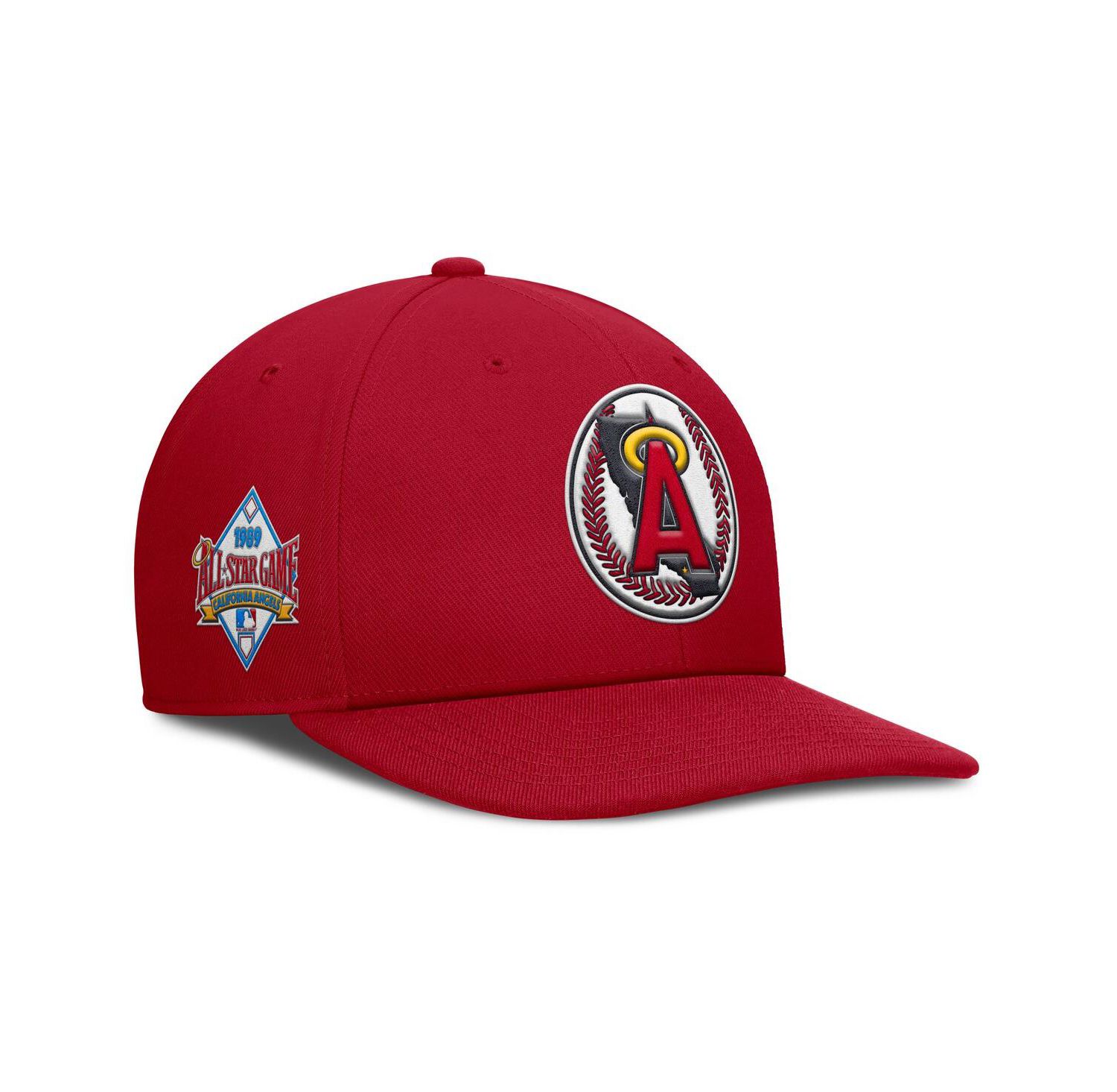 Men's Red California Angels Pro Performance Snapback Hat