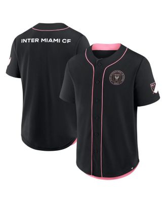 Fanatics - Men's Black Inter Miami CF Injury Time Baseball Jersey