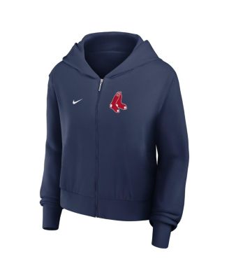 Women's Navy Boston Red Sox Lightweight Full-Zip Hooded Jacket