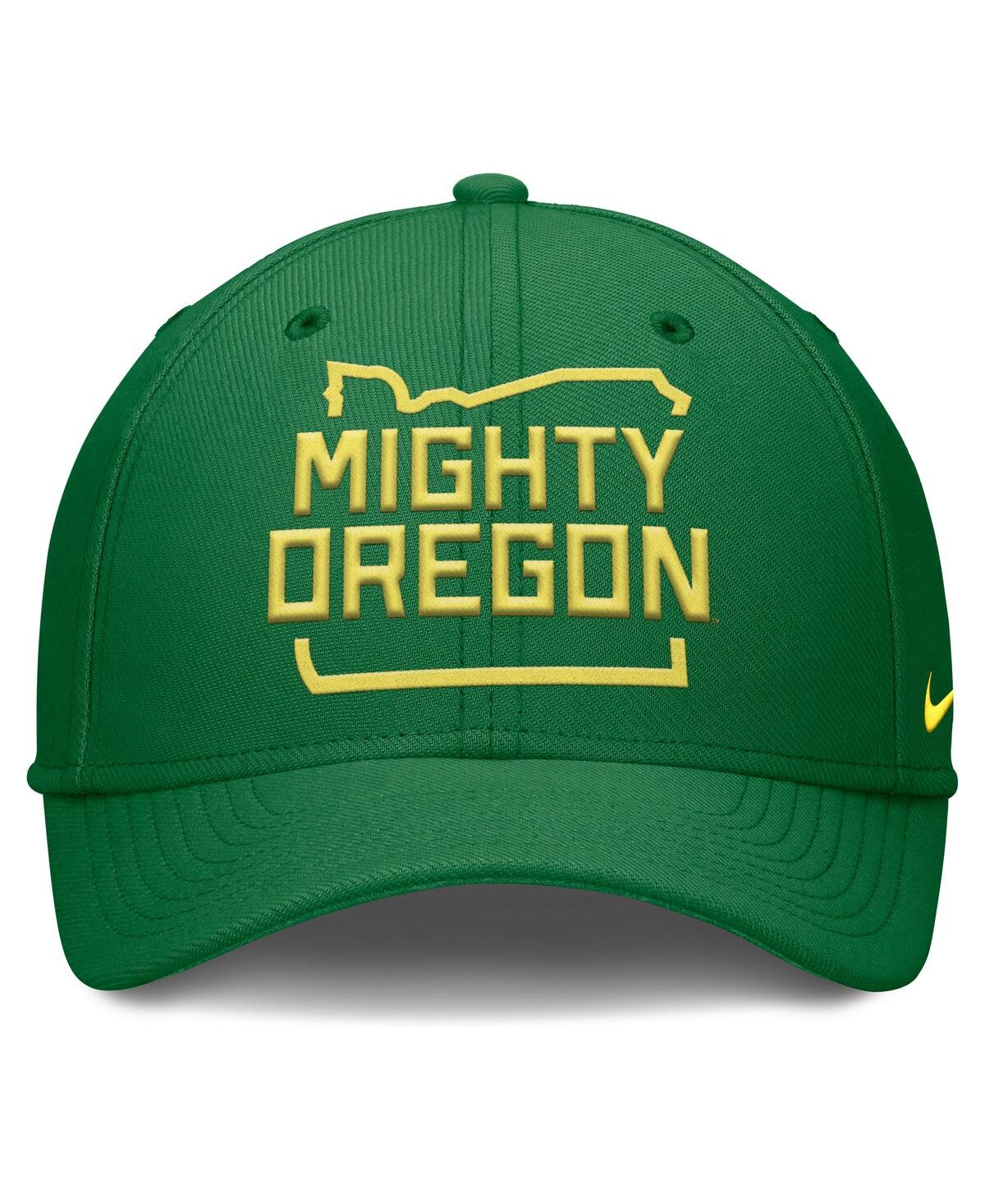 Nike Men's Green Oregon Ducks Local Swoosh Flex Hat In Green