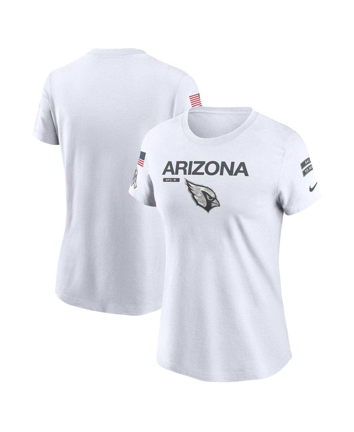 Nike Women's White Arizona Cardinals 2024 Salute To Service Legend Performance T-shirt In White