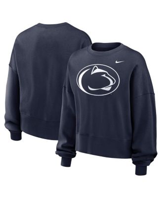 Nike - Women's Navy Penn State Nittany Lions Oversized Essential Pullover Sweatshirt