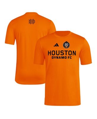 adidas - Men's Orange Houston Dynamo FC 2025 Jersey Hook AEROREADY T-Shirt