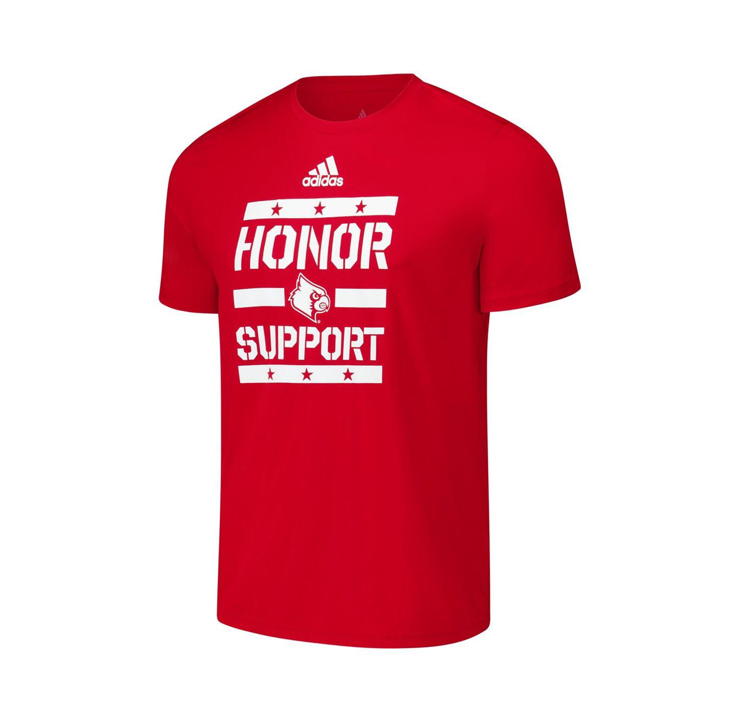 Men's Red Louisville Cardinals Honor Support Pre-Game T-Shirt