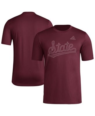 adidas - Men's Maroon Mississippi State Bulldogs Locker Local Impression T-Shirt