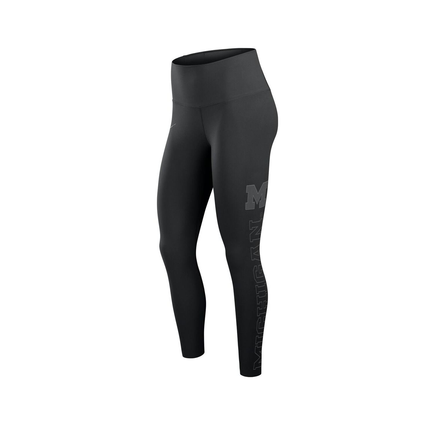 Women's Black Michigan Wolverines Zenvy Performance Leggings