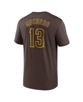 Men's Manny Machado Brown San Diego Padres Legend Name and Number Home T-Shirt