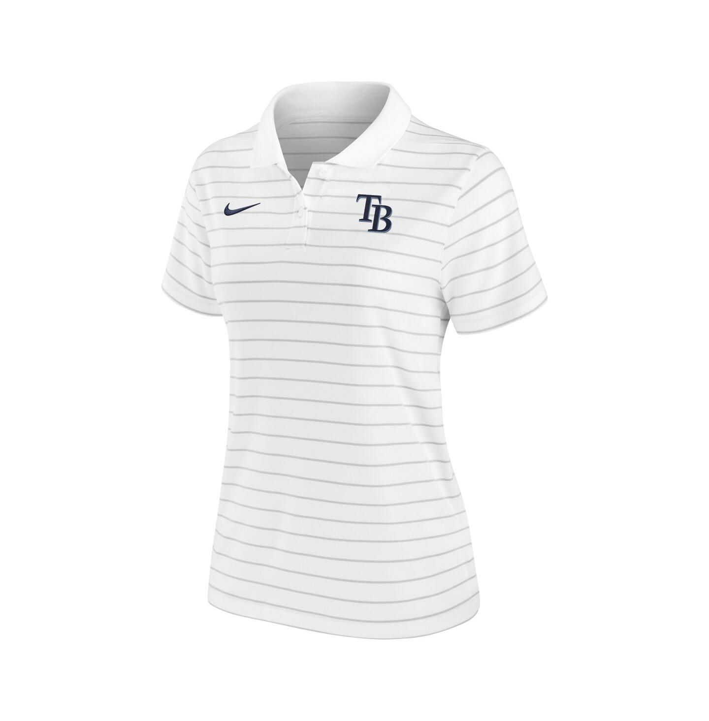 Женское поло Nike White Tampa Bay Rays Authentic Collection Victory Performance Polo — фото 3