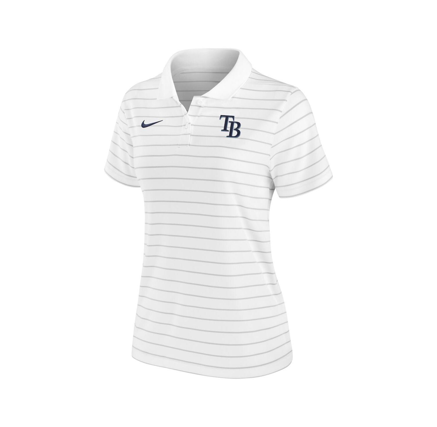 Women's White Tampa Bay Rays Authentic Collection Victory Performance Polo Shirt