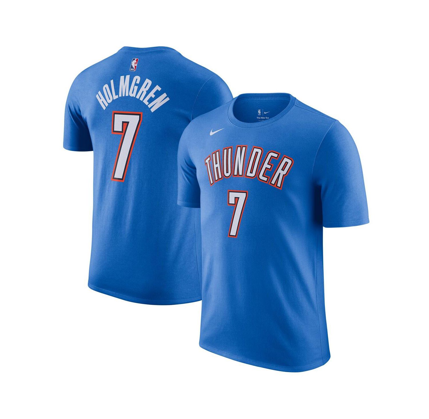 Men's Chet Holmgren Blue Oklahoma City Thunder Icon Edition Name & Number T-Shirt