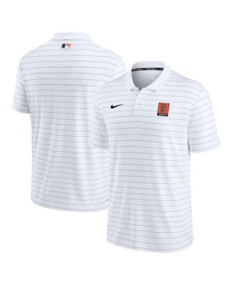 Nike - Men's White San Francisco Giants Striped Polo Shirt