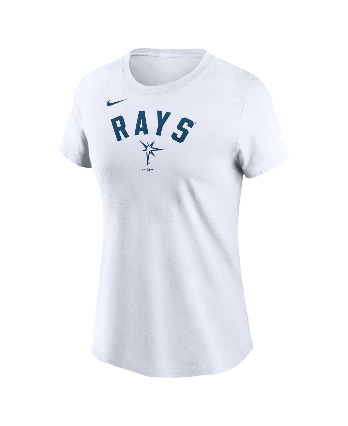 Nike White Tampa Bay Rays Team Arch T-shirt In White