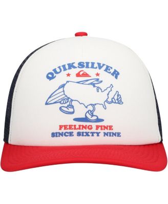 Men's White/Red Coop Trucker Adjustable Hat