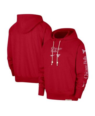 Nike - Men's Red Chicago Bulls Authentic Performance Pullover Hoodie
